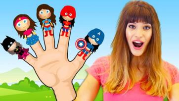 Finger Family превратился в супергероев: танцы с Flash Girl и друзьями!