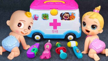 Cute Baby Ambulance Rescue Play - Fun Doctor Toys Story for Little Kids