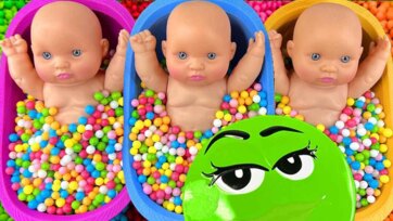 Colorful Baby Dolls and Surprise Balls | Fun Color Learning for Kids