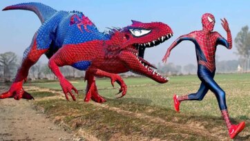 Spider Dino Chase Adventure for Kids - Fun Superhero Playtime