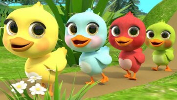 Colorful Baby Birds Adventure Song - Happy Walking Chicks for Toddlers